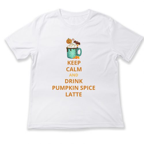 Keep calm and drink pumpkin spice latte, Halloween