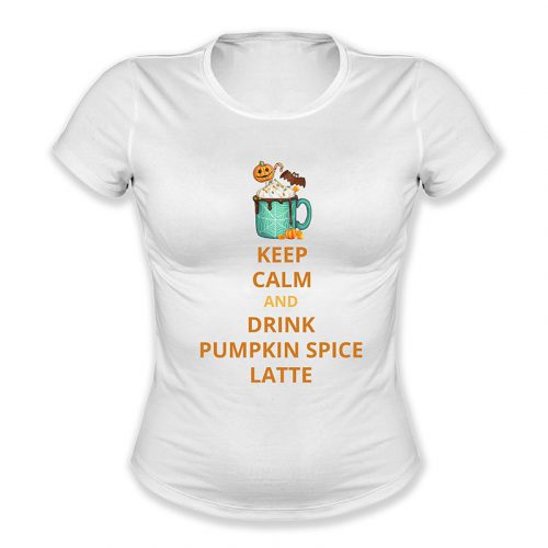 Keep calm and drink pumpkin spice latte, Halloween